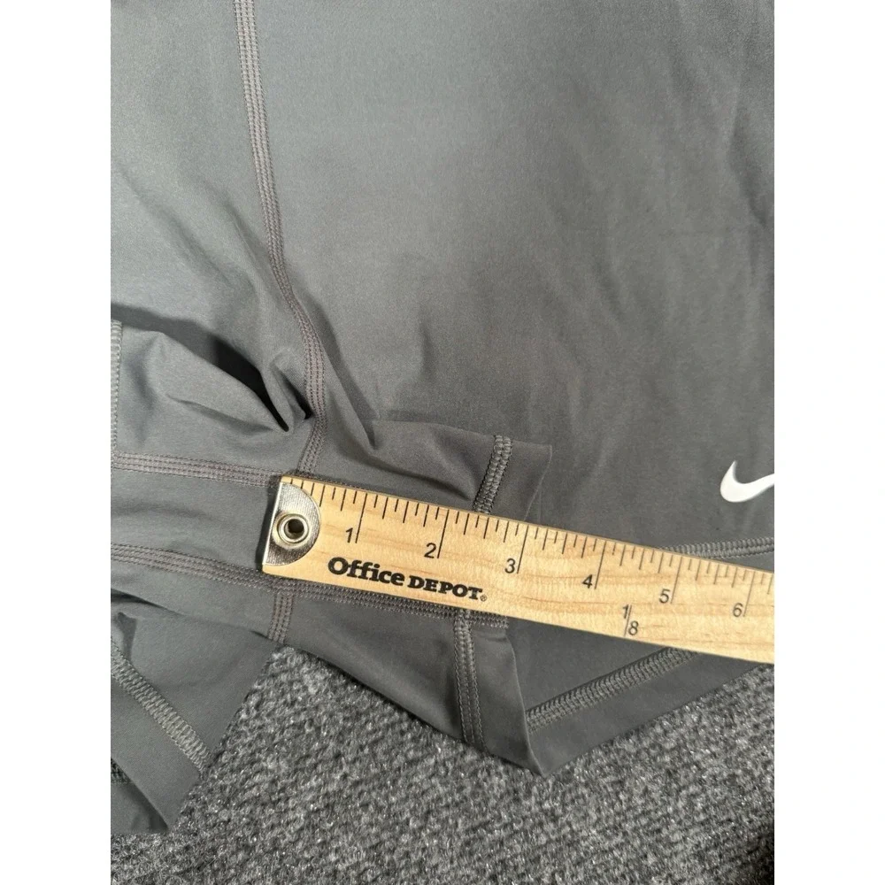 Nike Pro Dri-Fit Compression Shorts Womens Medium Gray‎ Yoga Gym 3